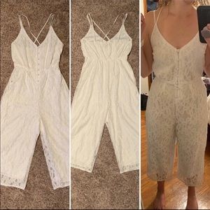White lace romper jumpsuit